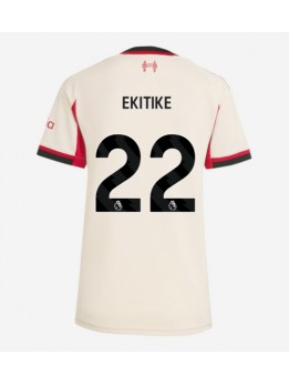 Liverpool Hugo Ekitike #22 Replika Borta Kläder Dam 2025-26 Kortärmad